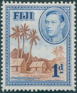 Fiji 1938 1d brown & blue SG250 unused