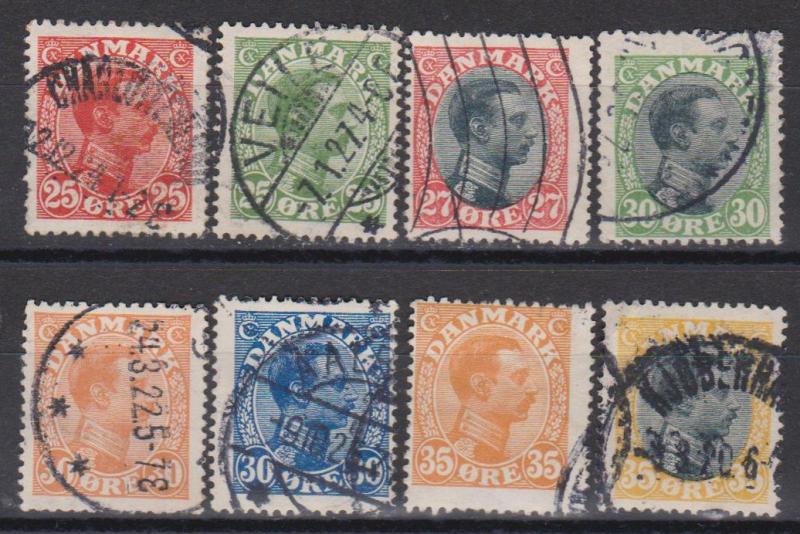 Denmark #108-15 F-VF Used CV $88.00 (B6363)