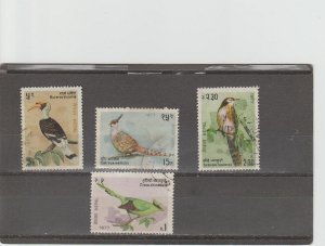 Nepal  Scott#  331-4  Used  (1977 Birds of Nepal)