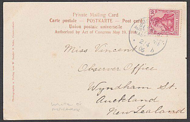 AUSTRALIA 1906 Bremen postcard GERMAN SEEPOST used from Melbourne..........57239