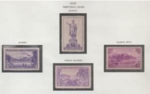 U.S. Scott #795-802 1937 Commemorative Stamps - Mint Set of 7