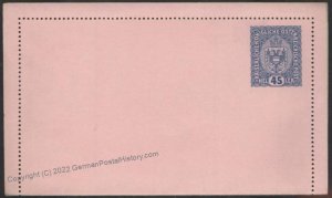 Austria Rohrpost RK13c Pneumatic Mail Postal Stationery Cardletter UNUSED 107876