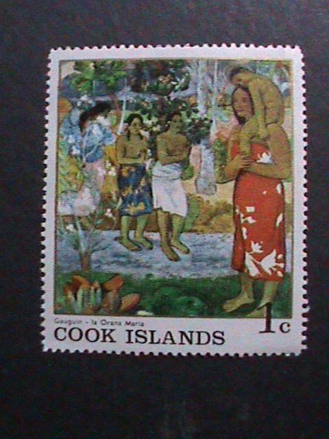 ​COOK ISLANDS 1967  SC#221 GAUGUIN-NUDE PAINTING-LA ORANA MARIA -MNH VF
