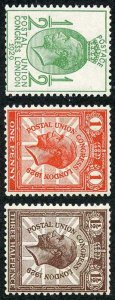 SG434a-36a 1929 PUC Wmk Sideways Set of 3 SUPERB U/M (Still on SG Card)