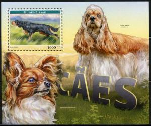 GUINEA BISSAU 2017 DOGS   SOUVENIR SHEET MINT NH