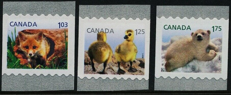 Canada 2427-9 MNH Red Fox, Canada Geese, Polar Bear, Baby Wildlife