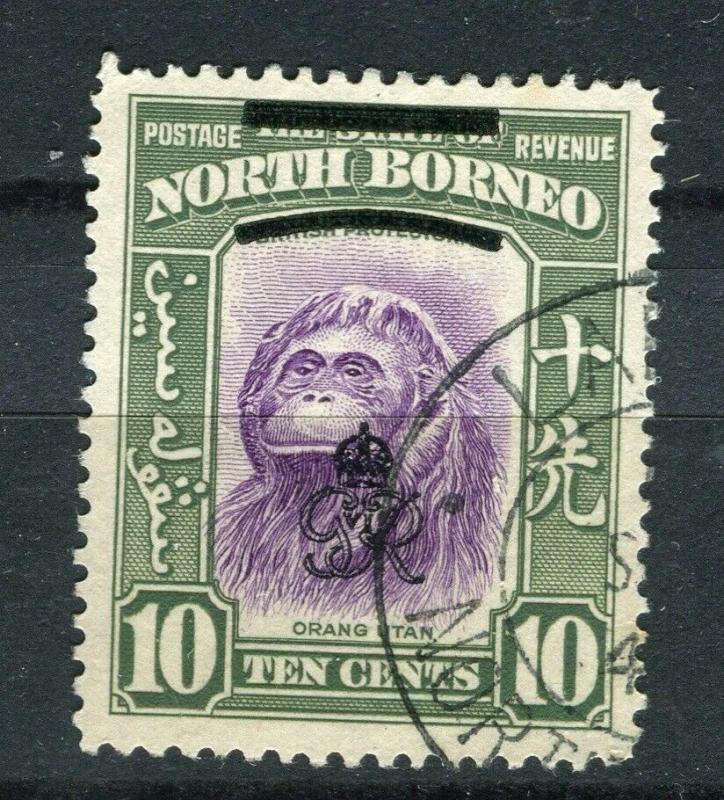 NORTH BORNEO; 1947 Crown Colony issue fine used 10c. value + Postal cancel