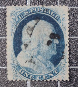 Scott 24 - 1 Cent Franklin - Used - Nice Stamp - SCV - $37.50