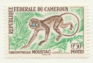 1962 Cameroon Stamp Animals Moustached Monkey 50c MH* A28P17F27627-