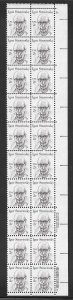 #1845 MNH Plate block strip of 20