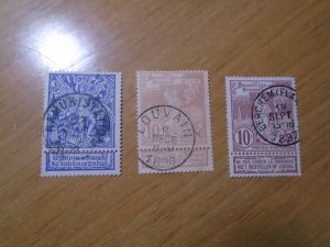 Belgium  #  79-81   used