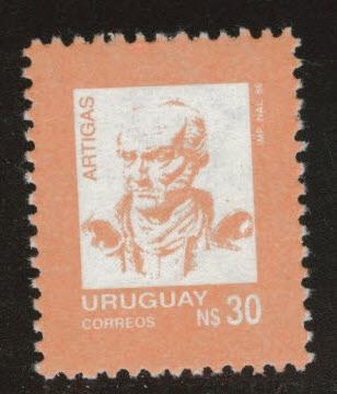 Uruguay Scott 1206 MNH** stamp from 1986-89 set