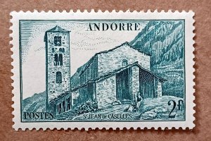 Andorra (French) #88 2fr St. Jean de Caselles MLH (1944)