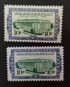 US Revenue Documentary Stamps Scott R733 & R734 Mint MNH OG Unused T3666