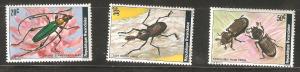 Rwanda MNH #865-867  stamps - bugs