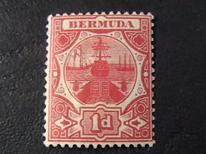 BERMUDA  # 35-MINT/HINGED--SINGLE--CARMINE---1908