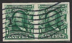 US Scott #314 Used Pair VF