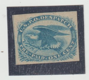 US Scott #LO5 Eagle Carrier Stamp, Mint l H-Unused, No Gum as Issued, SCV $25.00