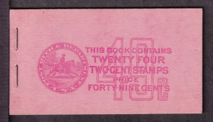 1942 Adams 2c BK98 (with 4 Sc 806b panes 2.5 mm gutters) complete mint booklet