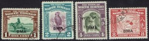 NORTH BORNEO 1945 BMA OVERPRINTED RANGE TO 8C USED