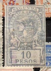 Argentina Early 1900s Revenue/Tax Used Value NW-165266