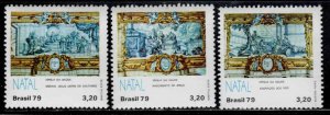 Brazil #1647-49 ~ Cplt Set of 4 ~ Christmas, Nativity ~ Unused, HMR   (1979)