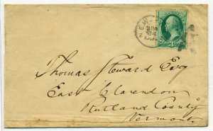 New York City - NYC - Large primitive star cancel - 3c banknote