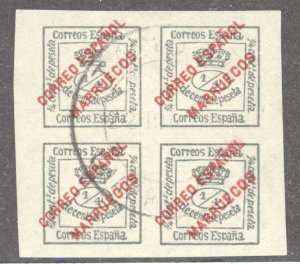 Spanish Morocco, Sc #1a, Used