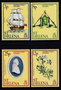 St Helena 324-327 Captain Cook MNH VF