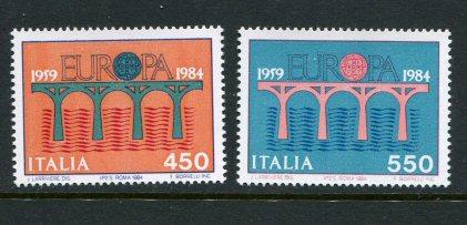 Italy #1594-5 MNH 1984 Europa