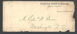 1866 Civil War Official Document From Commissary General W/Envelope