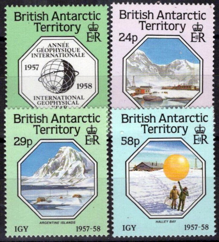 ZAYIX - British Antarctic Territory / BAT 141-144 MNH Geophysical Year 020123S44 