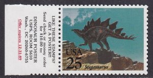 United States (1989) Sc 2424 MNH with slogan for poster