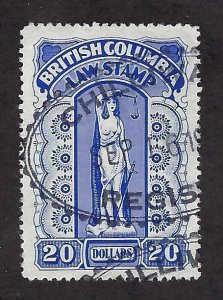 Canada Scott # BCL58 Used VF