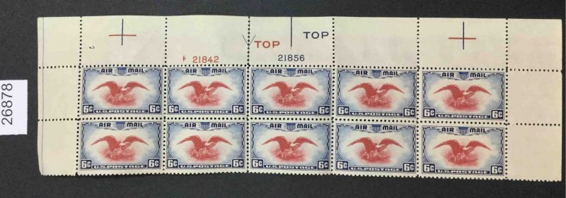 US STAMPS #C23 MINT OG LH SHEET LOT #26878