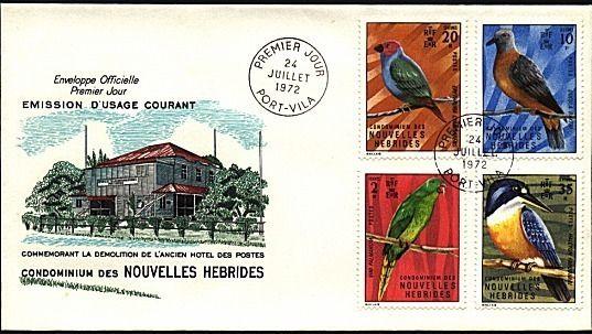 NEW HEBRIDES (French) 1972 Birds commem FDC................................20325