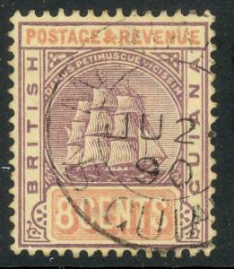 BRITISH GUIANA 1889-1903 8c Lilac and Rose Seal of the Colony Sc No. 139 VFU