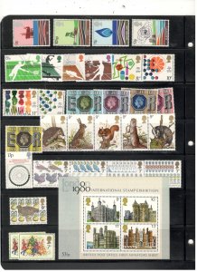 GREAT BRITAIN COLLECTION ON STOCK SHEET, ALL MINT