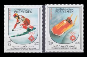 1983 Yemen PDR 343-344 1984 Olympic Games in Sarajevo  3,20 €