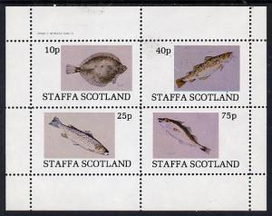 Staffa 1982 Fish #07 (Plaice, Cod, Haddock & Trout) p...