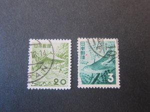 Japan 1954 Sc 596,598 set FU