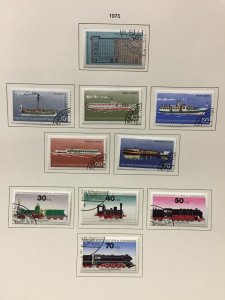 Germany West Berlin 1974/76  MNH Used on Pages(150+Items)Ships Trains (LA610