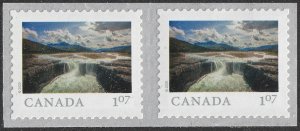 Canada 3220 Far & Wide Carcajou Falls $1.07 coil pair MNH 2020