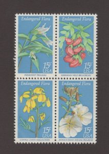 Scott 1783 - 1786 - Endangered Flora. Block Of 4.  MNH. OG. #02 1783b4