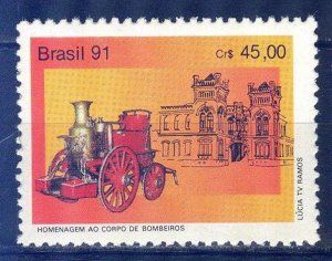 Brazil 1991 Fire Trucks MNH