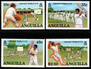 ANGUILLA SG778/81 1987 CRICKET WORLD CUP MNH