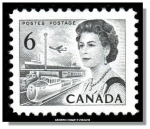 Canada - 460fp Die Ia, WCB, LF, ribbed horiz. MNH - QE II & Transportation