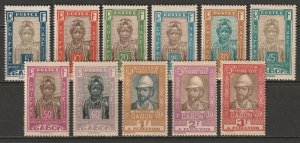 Gabon 1930 Sc J12-22 Yt T12-22 postage due set MLH*/MNG(*)