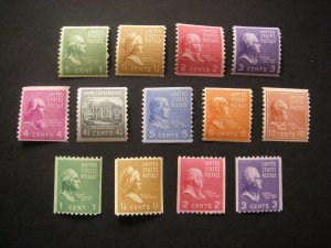 PREXIE COILS COMPLETE, Scott 839 - 851, MNH NICE GROUP