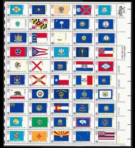 UNITED STATES Sc#1633/1682 State Flags Full Complete Sheet MINT NEVER HINGED